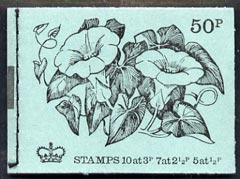Great Britain 1971-72 British Flowers #1 - Bindweed 50p booklet (Feb 1971) complete and fine, SG DT1