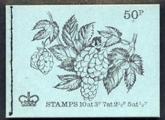Great Britain 1971-72 British Flowers #4 - Hop 50p booklet (Nov 1971) complete and fine, SG DT4