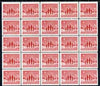 Canada 1964 Christmas 3c (ord) in block of 25 (ex pack) SG 560
