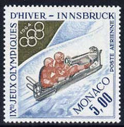 Monaco 1964 Bobsleighing 5f unmounted mint, from Olympic Games set of 5, SG 812