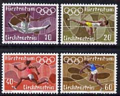 Liechtenstein 1972 Munich Olympics set of 4 unmounted mint, SG 544-47