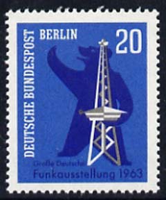 Germany - West Berlin 1963 Broadcasting Exhibition 20pf unmounted mint, SG B226