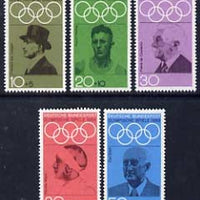 Germany - West 1968 Olympic Games (1972) Promotion Fund (1st series) set of 5 unmounted mint, SG 1463-67