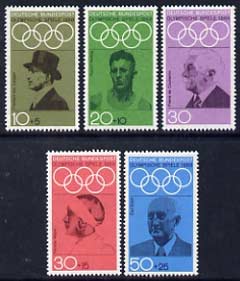 Germany - West 1968 Olympic Games (1972) Promotion Fund (1st series) set of 5 unmounted mint, SG 1463-67