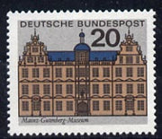 Germany - West 1964 Gutenberg Museum Mainz 20pf unmounted mint, from Capitals of the Federal Lands set of 12, SG 1336