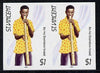 St Vincent 1985 Musical Instruments $1 (Ba-ha Bamboo Pipe) imperf pair (SG 907var)