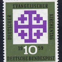 Germany - West 1959 German Evangelical Church Day 10pf unmounted mint, SG 1233