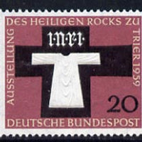 Germany - West 1959 Holy Tunic of Trier Exhibition 20pf unmounted mint, SG 1232