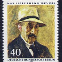Germany - West 1972 125th Birth Anniversary of Max Liebermann (painter) unmounted mint, SG B422