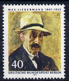 Germany - West 1972 125th Birth Anniversary of Max Liebermann (painter) unmounted mint, SG B422