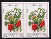 St Vincent 1985 Herbs & Spices 25c (pepper) imperf pair (SG 868var)