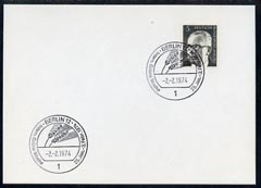 Postmark - West Berlin 1974 postcard with special cancellation for International Green Week 25 Jan to 3 Feb