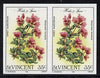 St Vincent 1985 Herbs & Spices 35c (Sweet Marjoram) imperf pair (SG 869var)
