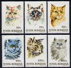 Rumania 1993 Domestic Cats set of 6 unmounted mint, SG 5520-25
