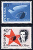 Poland 1961 2nd Russian Manned Space Flight set of 2 unmounted mint, SG 1249-50