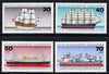 Germany - West 1977 Youth Welfare - Ships set of 4 unmounted mint, SG 1819-22