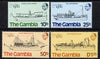 Gambia 1980 London 1980 Int Stamp Exhibition set of 4 ships unmounted mint, SG 436-49