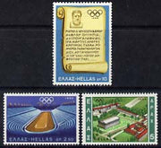 Greece 1968 Mexico Olympic Games set of 3 unmounted mint, SG 1091-93