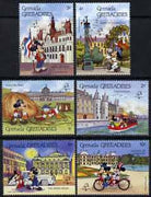 Grenada - Grenadines 1989 Philexfrance 89 short set of 6 to 10c unmounted mint featuring Disney characters in Paris, SG 1145-50