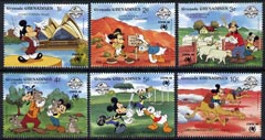 Grenada - Grenadines 1988 Sydpex '88 and 60th Birthday of Mickey Mouse short set to 10c featuring Mickey & friends in Australia unmounted mint, SG 1031-1036