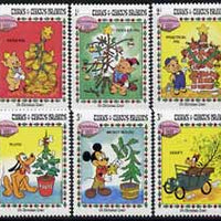 Turks & Caicos Islands 1983 Christmas (Oh Christmas Tree) short set to 3c (6 vals) unmounted mint, SG 759-64