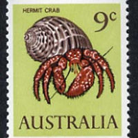 Australia 1966-73 Hermit Crab 9c from decimal def set unmounted mint, SG 390