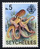 Seychelles 1977 Octopus 5R from, Marine Life def set, unmounted mint SG 416A,