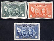 Philippines 1947 Air set of 3 unmounted mint, SG 641-43