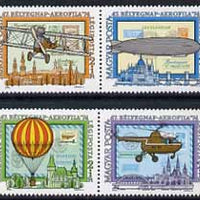 Hungary 1974 Aerofila 1974 set of 4 in se-tenant pairs unmounted mint, SG 2913-16