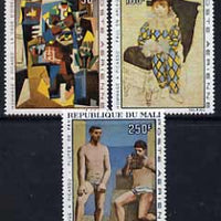Mali 1967 Picasso commemoration set of 3 unmounted mint, SG 146-48