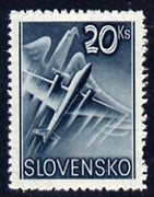 Slovakia 1939 Air Eagle & Aero A-204 20k green unmounted mint, SG 64