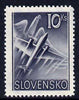 Slovakia 1939 Air Eagle & Aero A-204 10k grey unmounted mint, SG 63