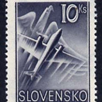 Slovakia 1939 Air Eagle & Aero A-204 10k grey unmounted mint, SG 63
