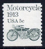 United States 1981 Pope motorcycle 5c coil stamp imperf x perf unmounted mint, SG 1870