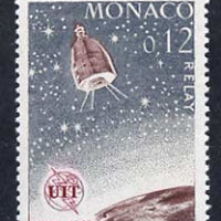Monaco 1965 Relay satellite 12c unmounted mint, from ITU Centenary set, SG 821