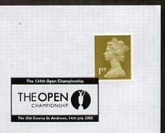 Postmark - Great Britain 2005 cover for 134th Open Championship with special St Andrews cancel