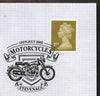 Postmark - Great Britain 2005 cover celebrating Mororcycles with illustrated Stevenage cancel (showing a Vincent Black Shadow)