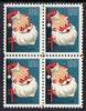 Cinderella - United States 1951 Christmas TB Seal unmounted mint block of 4, one stamp with Printer's Mark