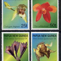 Papua New Guinea 1998 Orchids perf set of 4 unmounted mint, SG 837-40