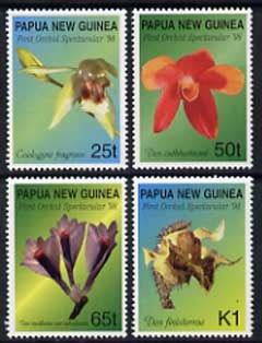 Papua New Guinea 1998 Orchids perf set of 4 unmounted mint, SG 837-40