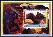 Liberia 2005 Dinosaurs #2 perf souvenir sheet fine cto used