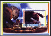 Liberia 2005 Dinosaurs #4 perf souvenir sheet fine cto used