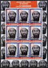 Afghanistan 2001 Usama Bin Laden perf sheetlet containing set of 9 values unmounted mint