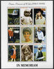 Afghanistan 2000? Princess Diana, In Memoriam perf sheetlet containing set of 9 values unmounted mint