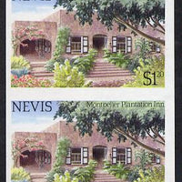 Nevis 1985 Tourism (2nd series) $1.20 (Montpelier Plantation Inn) imperf pair (SG 246var) unmounted mint