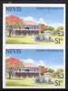 Nevis 1985 Tourism (2nd series) $1.20 (Nisbet's Plantation Inn) imperf pair (SG 247var) unmounted mint