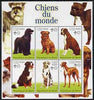 Benin 2002 World of Dogs perf sheetlet containing set of 6 values each with Scout Logo unmounted mint