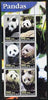 Benin 2003 Pandas perf sheetlet containing 6 values unmounted mint