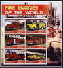 Liberia 2005 Fire Engines of the World perf sheetlet containing set of 6 values unmounted mint