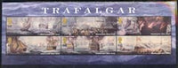 Great Britain 2005 Trafalgar perf m/sheet containing set of 6 values unmounted mint